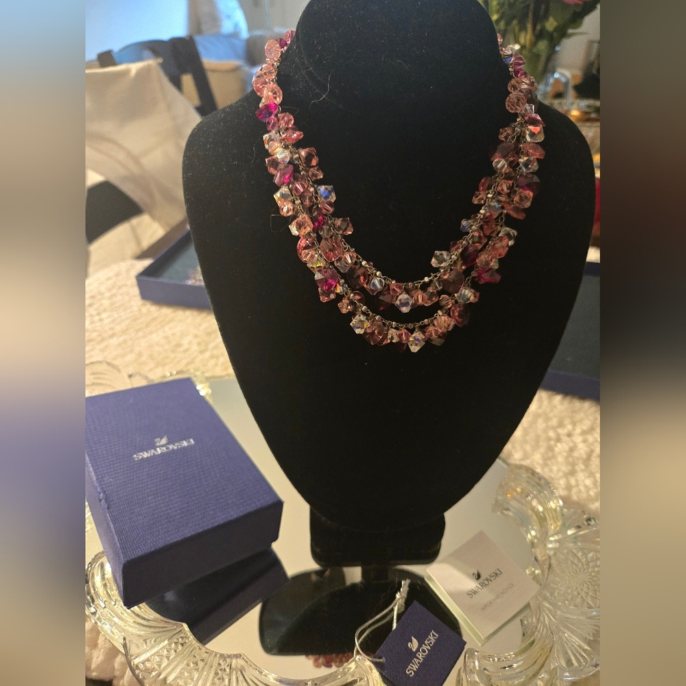 New In The Box - Swaroviski Crÿstal Double Row Necklace